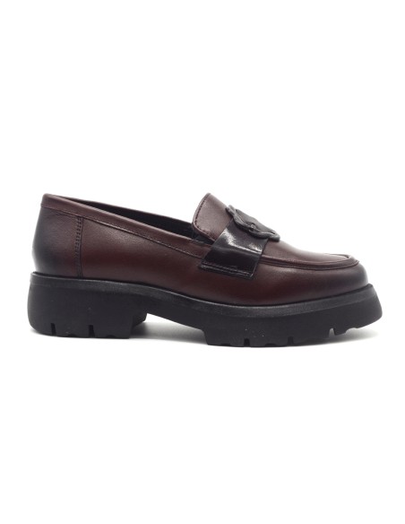 Melluso mocassino in pelle con accessorio