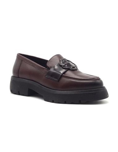 Melluso mocassino in pelle con accessorio