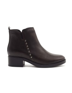 Melluso stivaletto in pelle con borchie