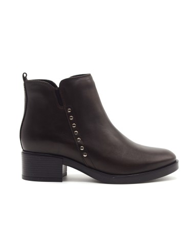 Melluso stivaletto in pelle con borchie