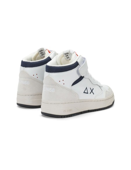 Sun68 Big Basket Evo Midi zapatillas altas niño con cordones elásticos
