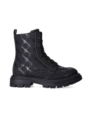Calvin Klein combat boots girls' with print and zip