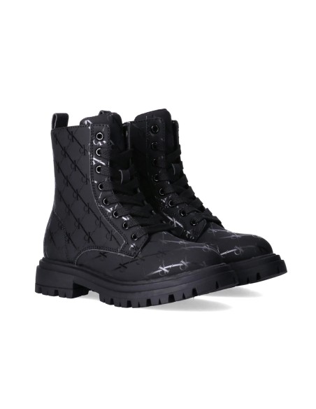 Calvin Klein combat boots girls' with print and zip