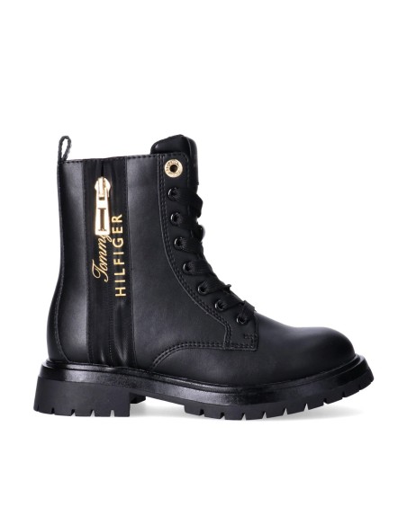 Tommy Hilfiger botas de combate chica con cremallera interior