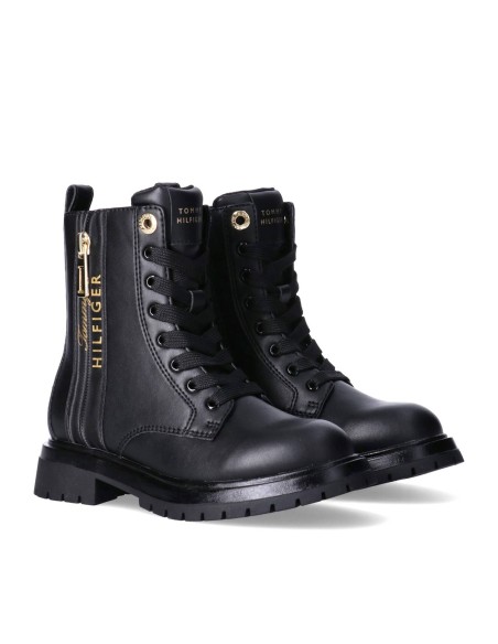 Tommy Hilfiger botas de combate chica con cremallera interior