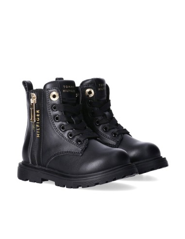 Tommy Hilfiger Mädchenstiefel aus Kunstleder mit Reißverschluss