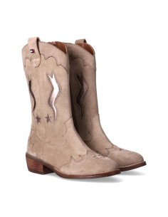 Tommy Hilfiger stivale texano ragazza in camoscio 2