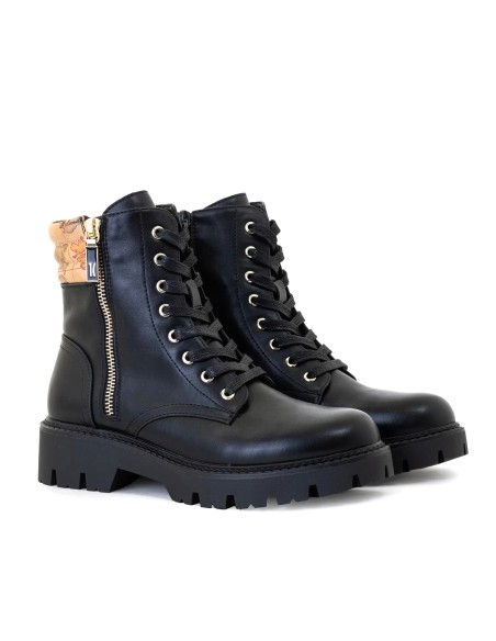 Alviero Martini botas militares mujer de piel sintética con Geo