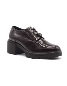 Donna Serena Blu women’s naplack lace-up shoes with heel 2