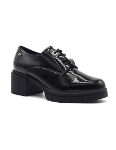 Donna Serena Blu Damen-Schnürschuhe aus Naplack mit Absatz 2