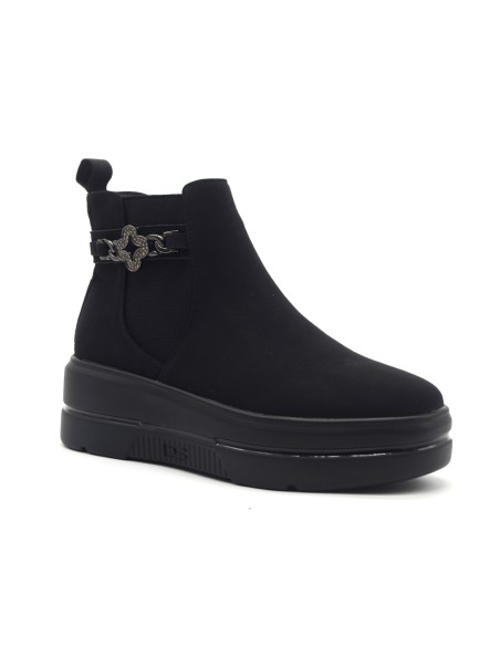 Donna Serena Logan Damen-Plateau-Stiefeletten aus Nubuk