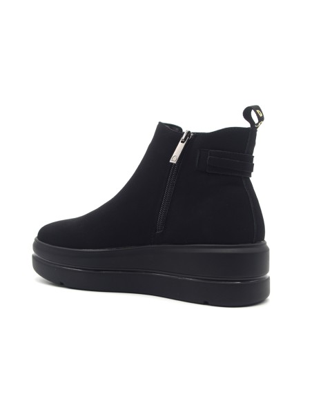 Donna Serena Logan Damen-Plateau-Stiefeletten aus Nubuk