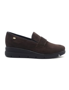 Donna Serena Lay women’s suede loafers with rhinestones