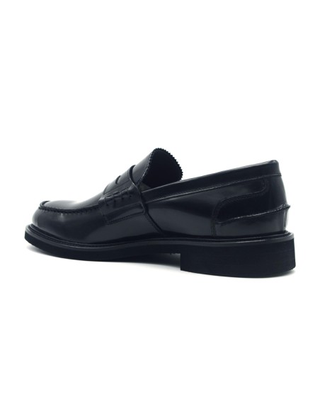 Melluso mocasines college hombre de piel pulida