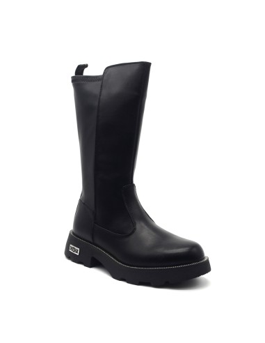 Cult boot with metal logo for girls and women
