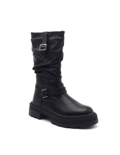 4US By Paciotti ruched faux leather boot for girls 2