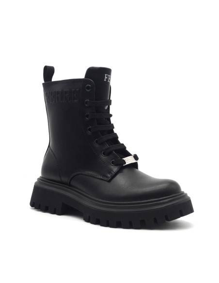 Ferré Londra girls’ combat boot with embossed logo