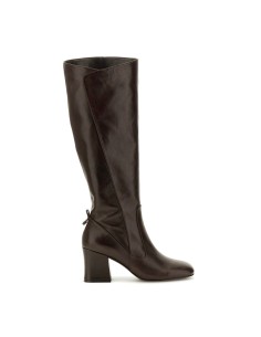 Cafè Noir Damenstiefel aus Leder mit Blockabsatz