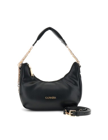 Cafè Noir Damen-Schultertasche mit Kettenhenkeln
