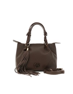 Cafè Noir sac tote femme avec rabat et pompon amovible