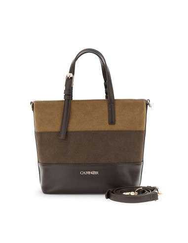 Cafè Noir Damen-Bucket-Tasche in Veloursoptik