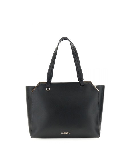 Cafè Noir shopping bag donna con angoli in metallo