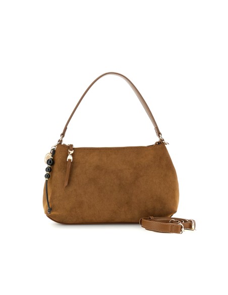 Cafè Noir sac hobo femme effet daim avec charm