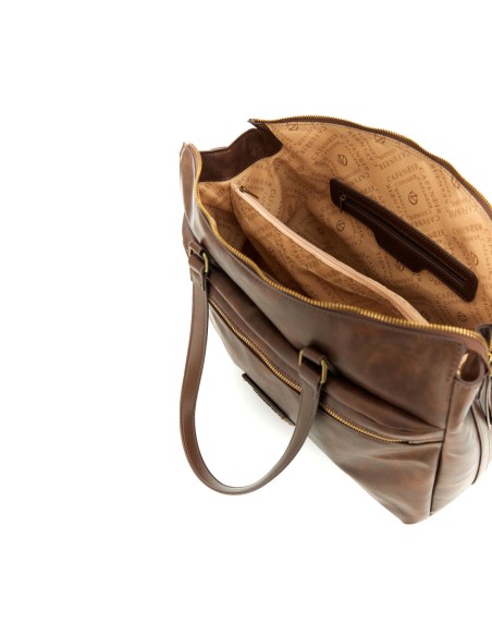 Cafè Noir sac cabas femme effet vintage avec poche avant