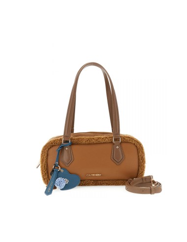 Cafè Noir sac bowling femme avec charms effet shearling