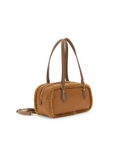 Cafè Noir sac bowling femme avec charms effet shearling 2