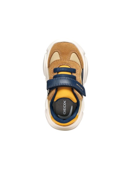Geox B Ciufciuf Boy Sneaker für kleine Jungen aus Veloursleder