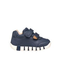Geox B Iupidoo Boy Lauflern-Sneaker aus gewachstem Leder