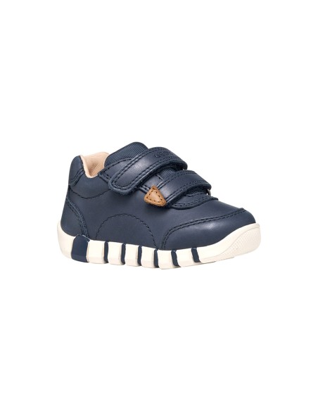 Geox B Iupidoo Boy sneaker primo passo in pelle cerata