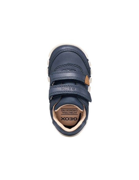 Geox B Iupidoo Boy sneaker primo passo in pelle cerata
