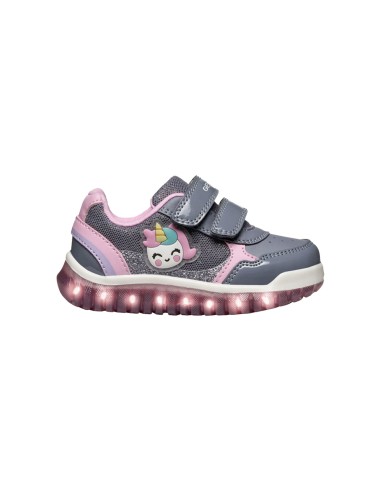 Geox B Lightyloo Girl sneaker for baby girls with lights