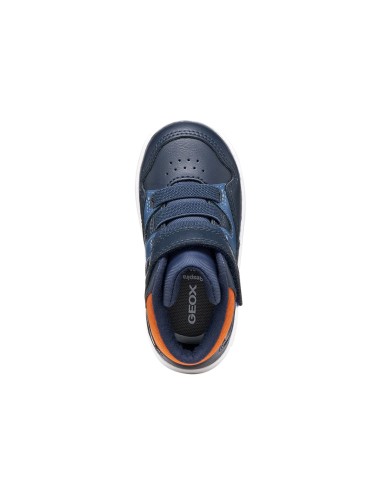 Geox B Eclyper Boy sneaker alta da bambino in ecopelle