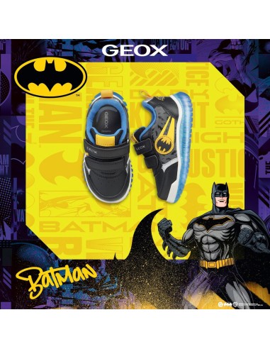 Geox B Lightyloo Boy sneaker bébé garçon avec lumières et Batman