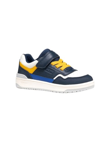 Geox J Washiba Boy zapatilla para niño en piel sintética y lycra