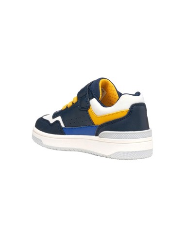 Geox J Washiba Boy sneaker garçon en simili cuir et lycra