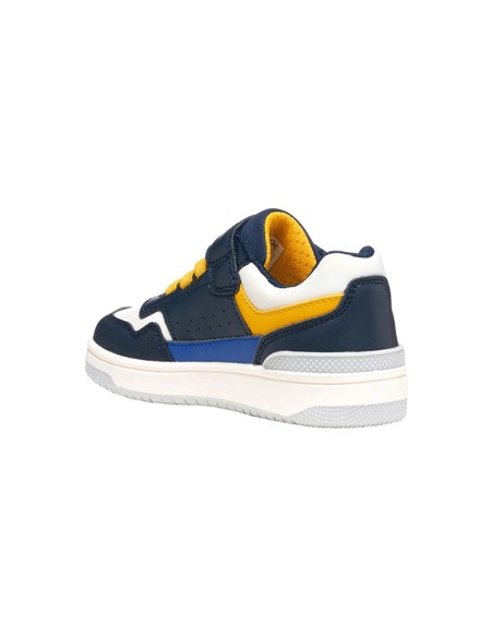 Geox J Washiba Boy zapatilla para niño en piel sintética y lycra