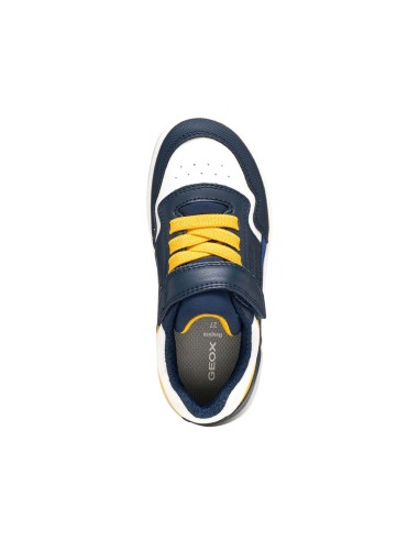 Geox J Washiba Boy sneaker garçon en simili cuir et lycra