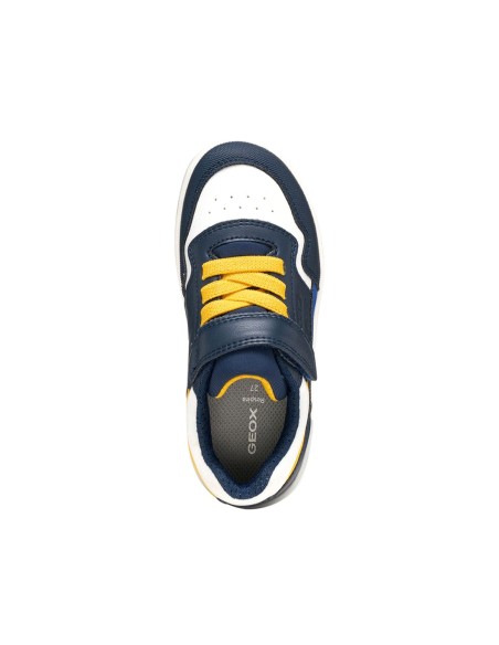 Geox J Washiba Boy sneaker garçon en simili cuir et lycra