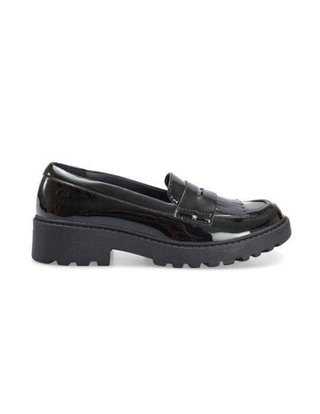 Geox J Casey Girl mocassin verni pour fille avec pampilles