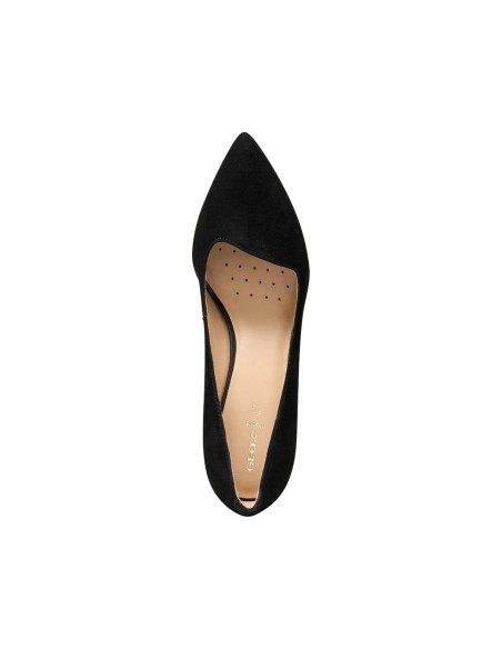 Geox D Kleopy Damenpumps aus Veloursleder mit 7 cm Absatz