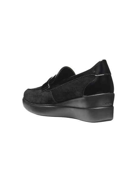 Geox D Stardust Damenloafer mit 6 cm Keilabsatz