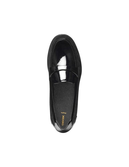 Geox D Stardust Damenloafer mit 6 cm Keilabsatz