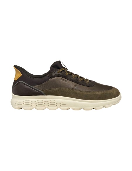 Geox U Spherica Plus Herren-Sneaker aus Nappa- und Veloursleder