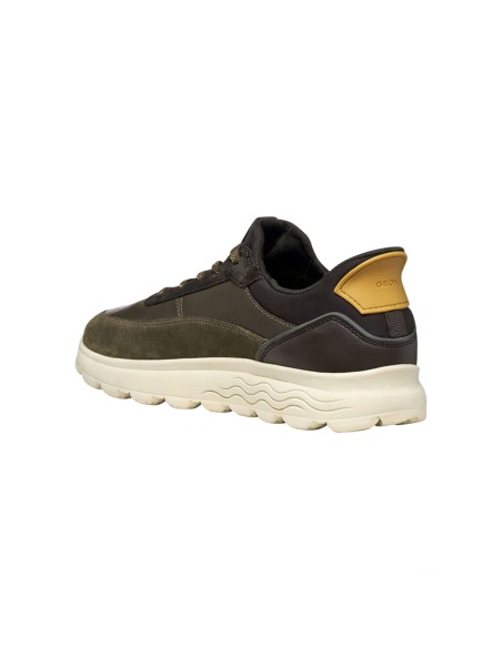 Geox U Spherica Plus zapatilla de hombre en napa y ante