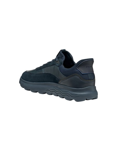 Geox U Spherica Plus men’s nappa leather and suede sneaker