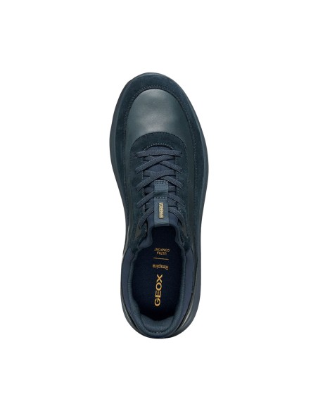 Geox U Spherica Plus Herren-Sneaker aus Nappa- und Veloursleder